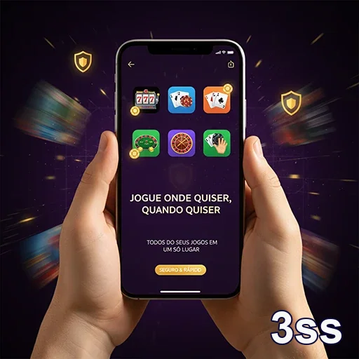 Imagem do aplicativo cassino 3ss em um dispositivo móvel