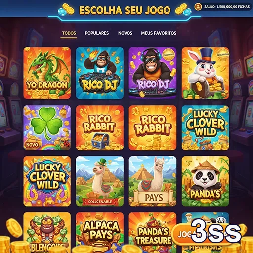 Ilustração de Variedade de Jogos de Slots
